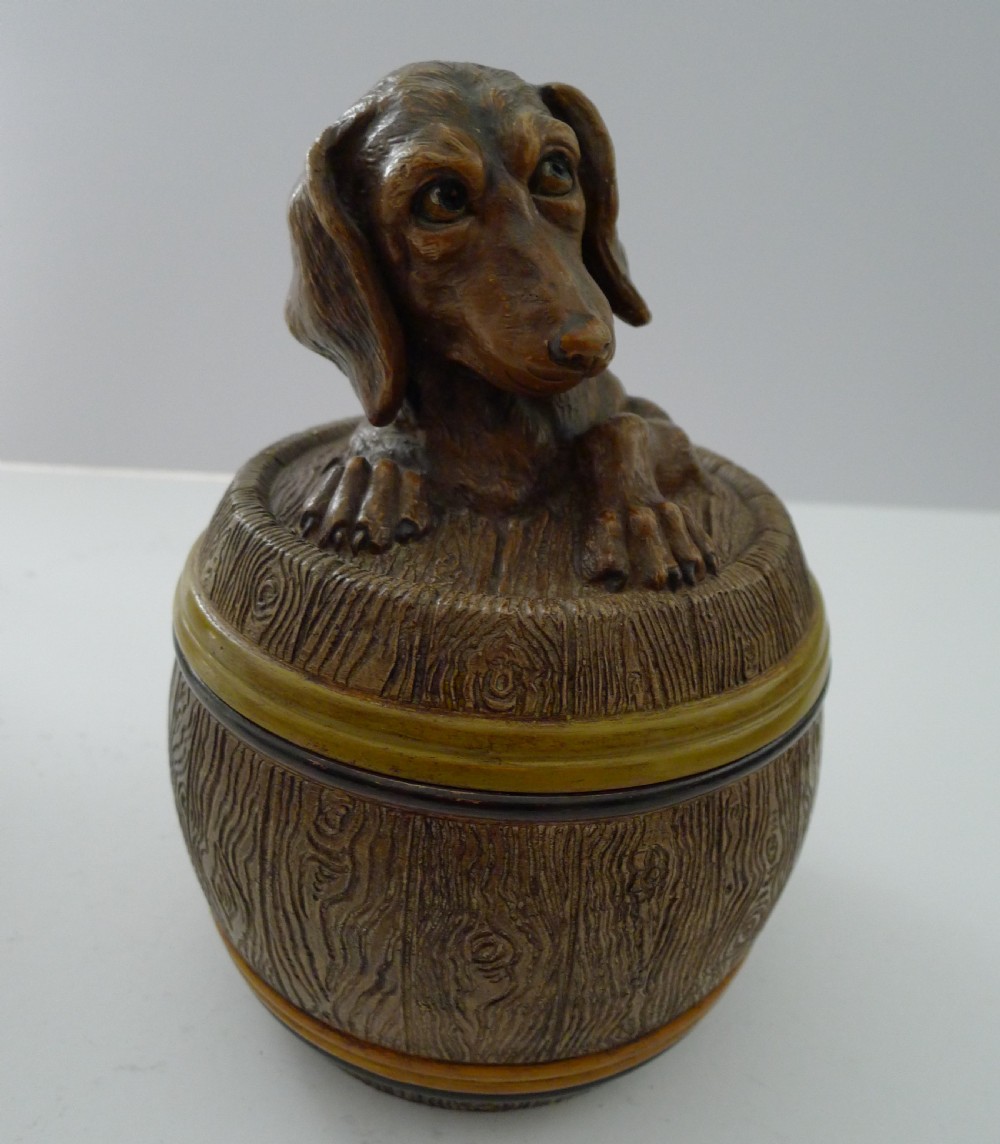 Antique Austrian Figural Tobacco Jar by Johann Maresch View VIII