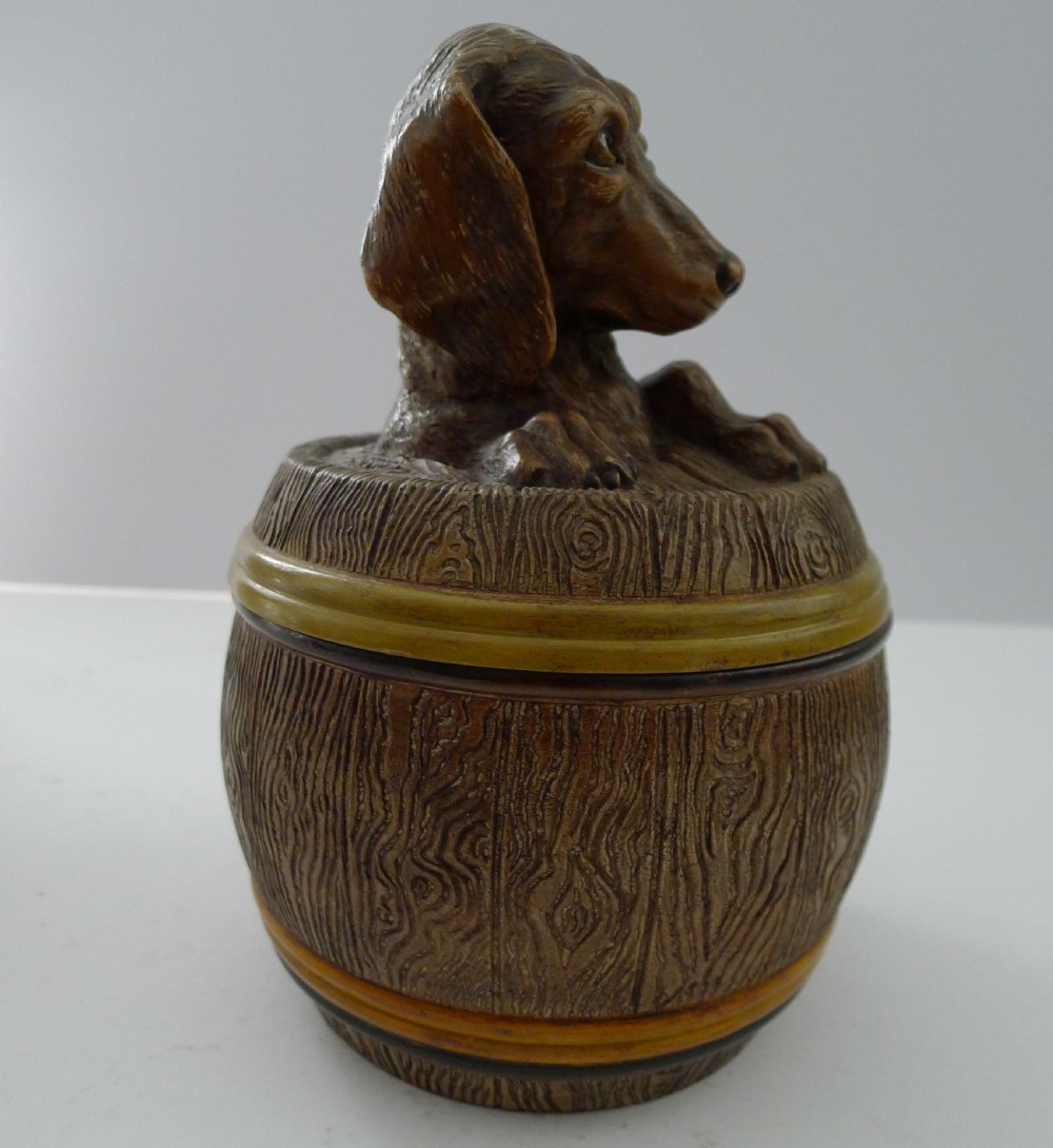 Antique Austrian Figural Tobacco Jar by Johann Maresch View X
