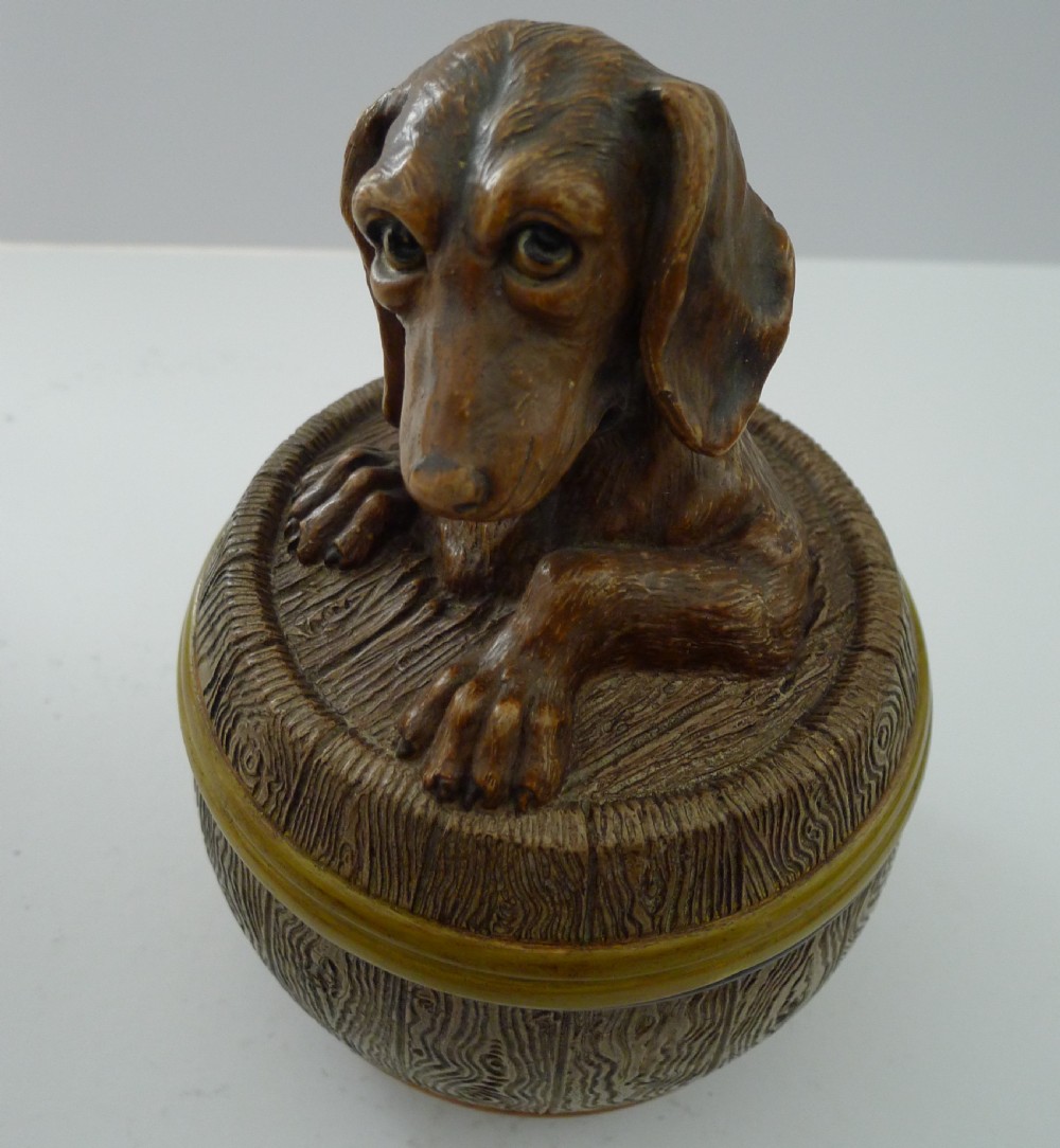 Antique Austrian Figural Tobacco Jar by Johann Maresch View XII