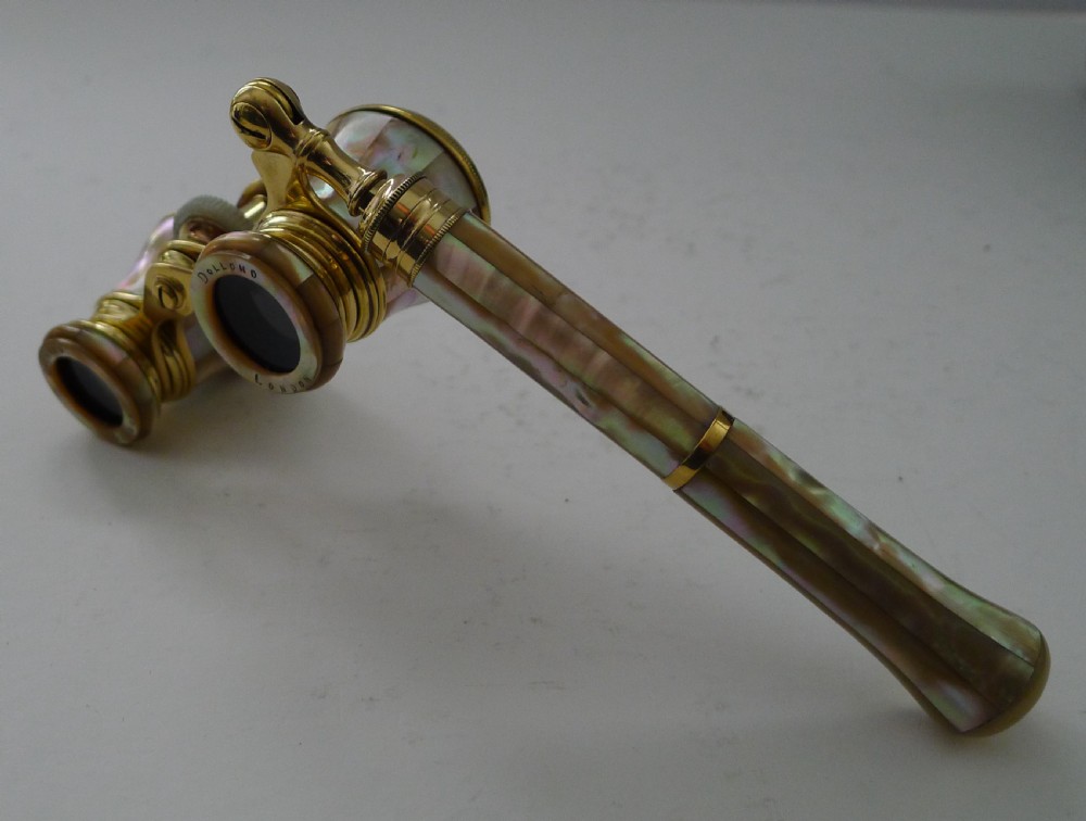 Fine Pair of Mother of Pearl Opera Glasses by Dolland, London View VII