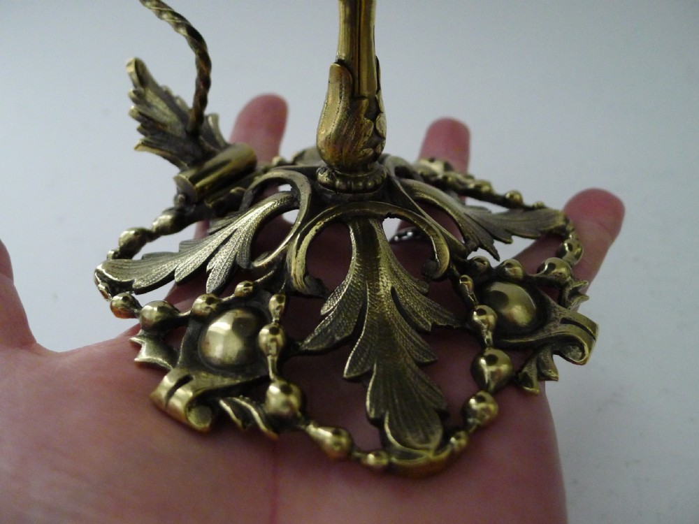 Large Antique English Brass Desk / Counter Bell c.1890 View VIII