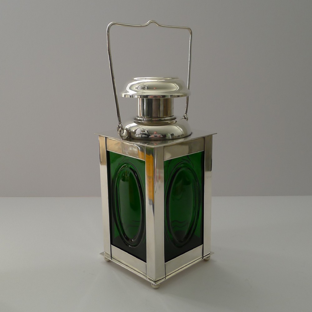 Vintage Swedish Novelty Decanter - Nautical / Railway Signal Lantern c.1950