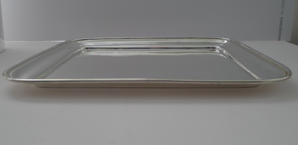 Fine Antique Silver Plated Cocktail Tray by Walker & Hall
 View III