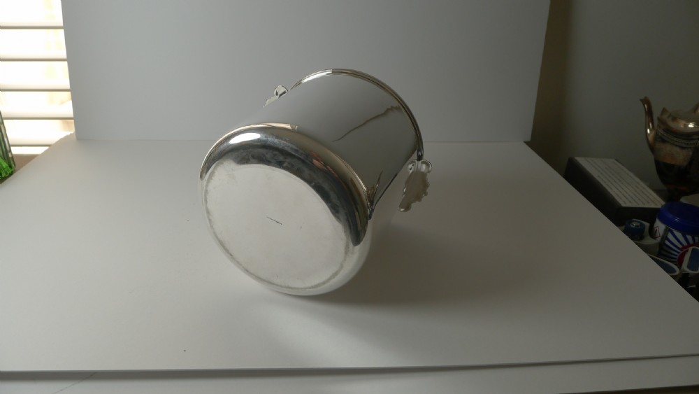 Antique French Silver Plated Wine or Champagne Cooler / Bucket, Puiforcat, Paris View IV