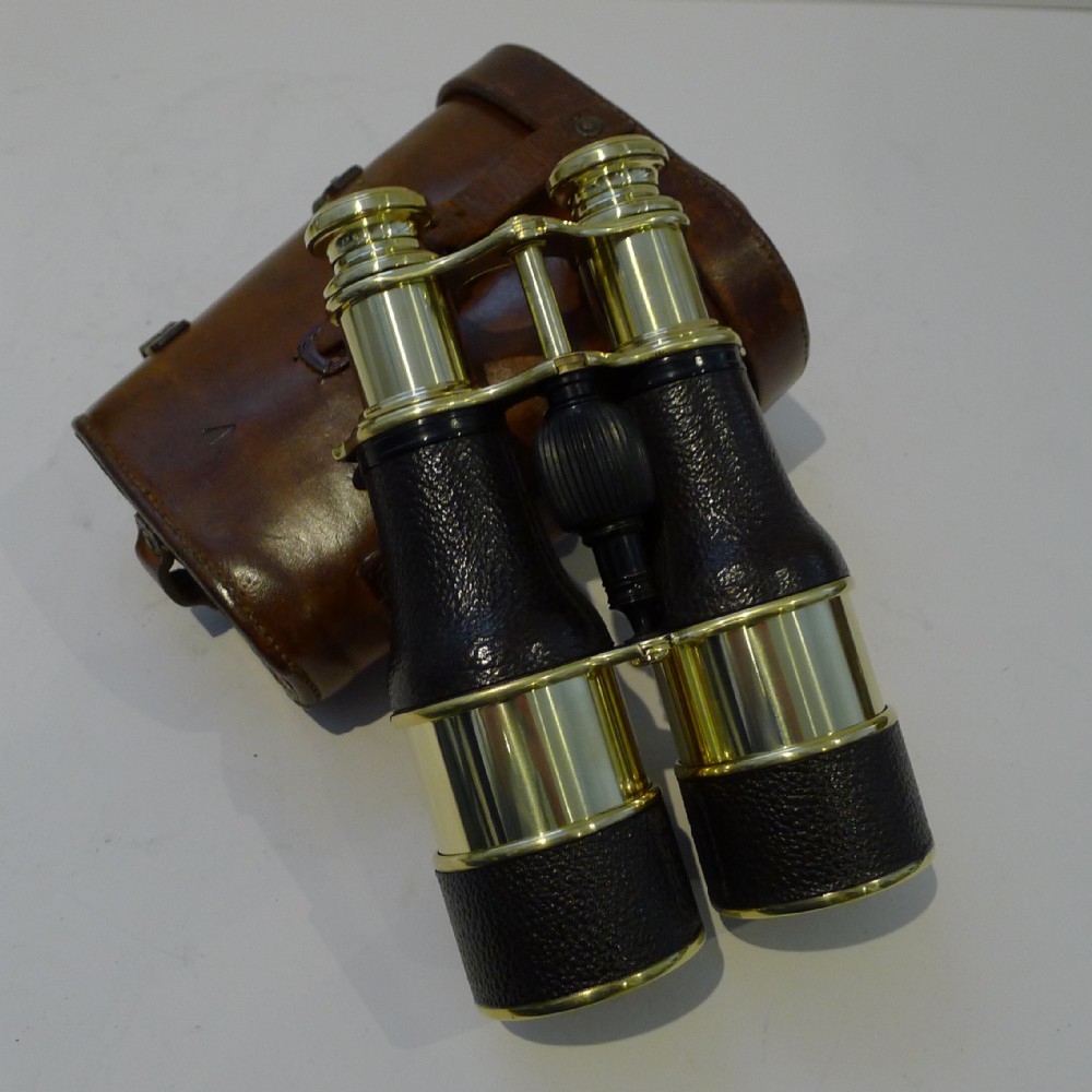 Pair WW1 Binoculars and Case, British Officer's Issue, 1918, Colmont, Paris