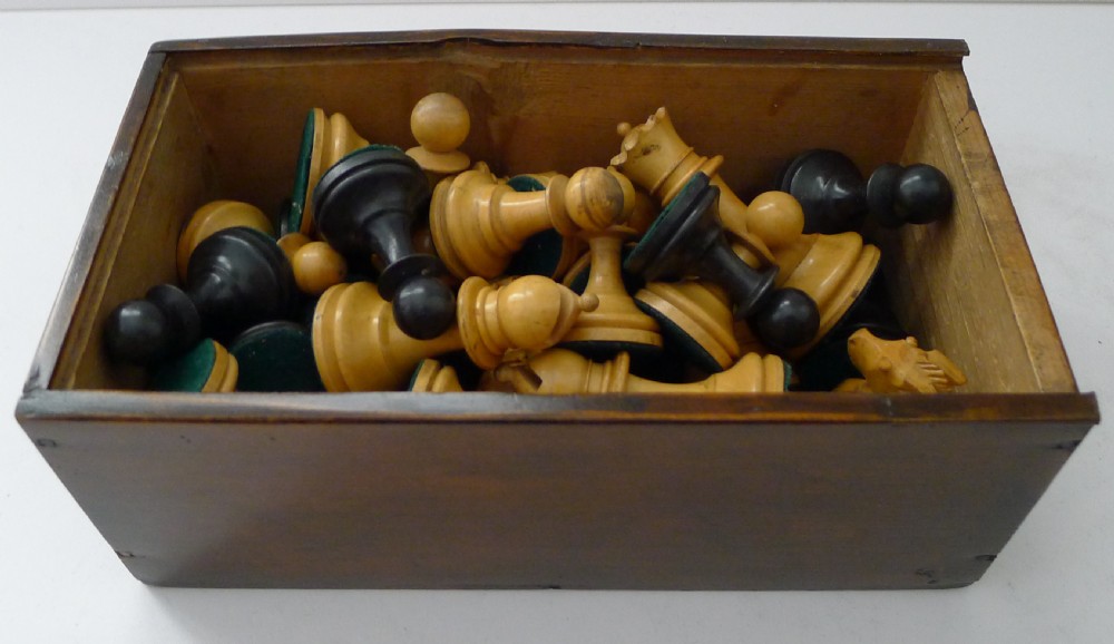 Large Weighted Chess Set by Benetfink, Cheapside, London c.1900 View VI