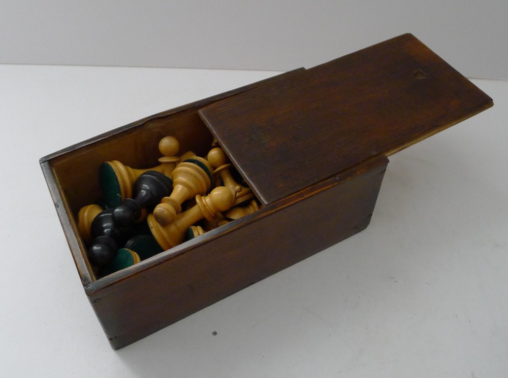 Large Weighted Chess Set by Benetfink, Cheapside, London c.1900 View VII