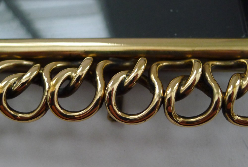 Stunning Antique English Brass Ring Picture Frame c.1890 View VIII