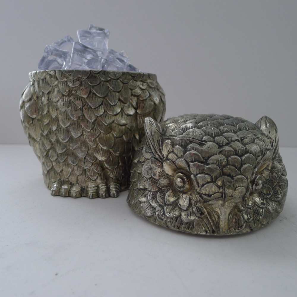 Mauro Manetti, Florence, Italy - Owl Ice Bucket c.1960 View XIX