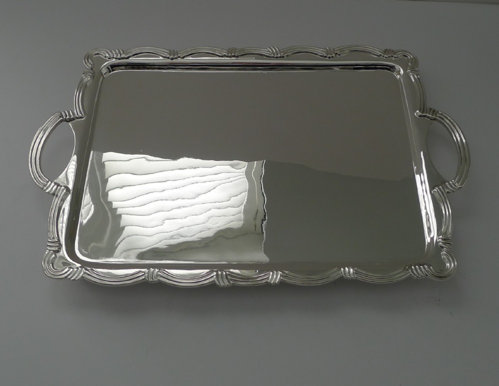 Silver Plated Cocktail Tray by Goldsmith's & Silversmith's Co. Ltd. c.1930