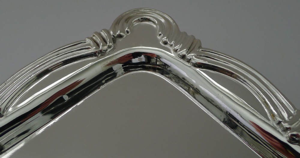 Silver Plated Cocktail Tray by Goldsmith's & Silversmith's Co. Ltd. c.1930 View IV