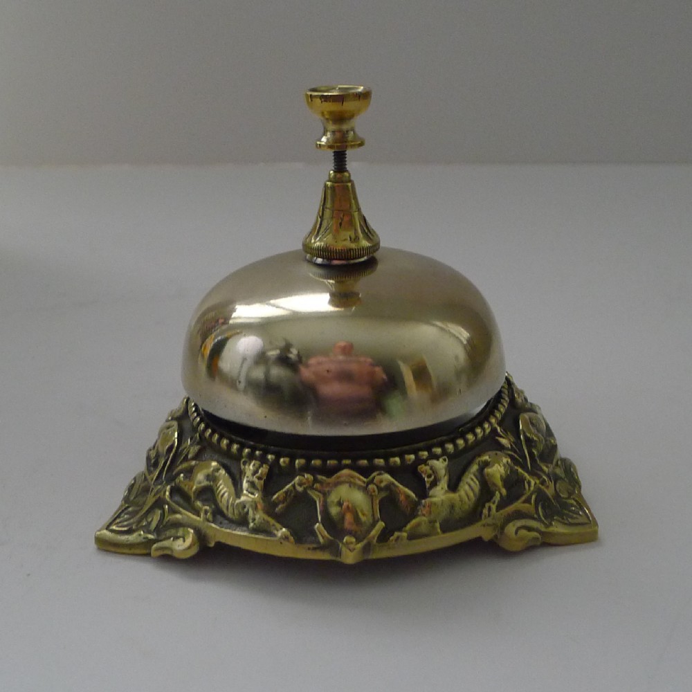 Fine English Desk / Counter Bell Dated 1868