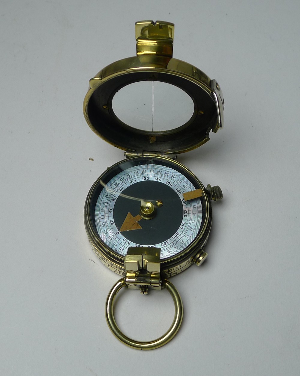 WW1 1917 British Army Officer's Compass - Verner's Patent MK VIII by Sampson Mordan