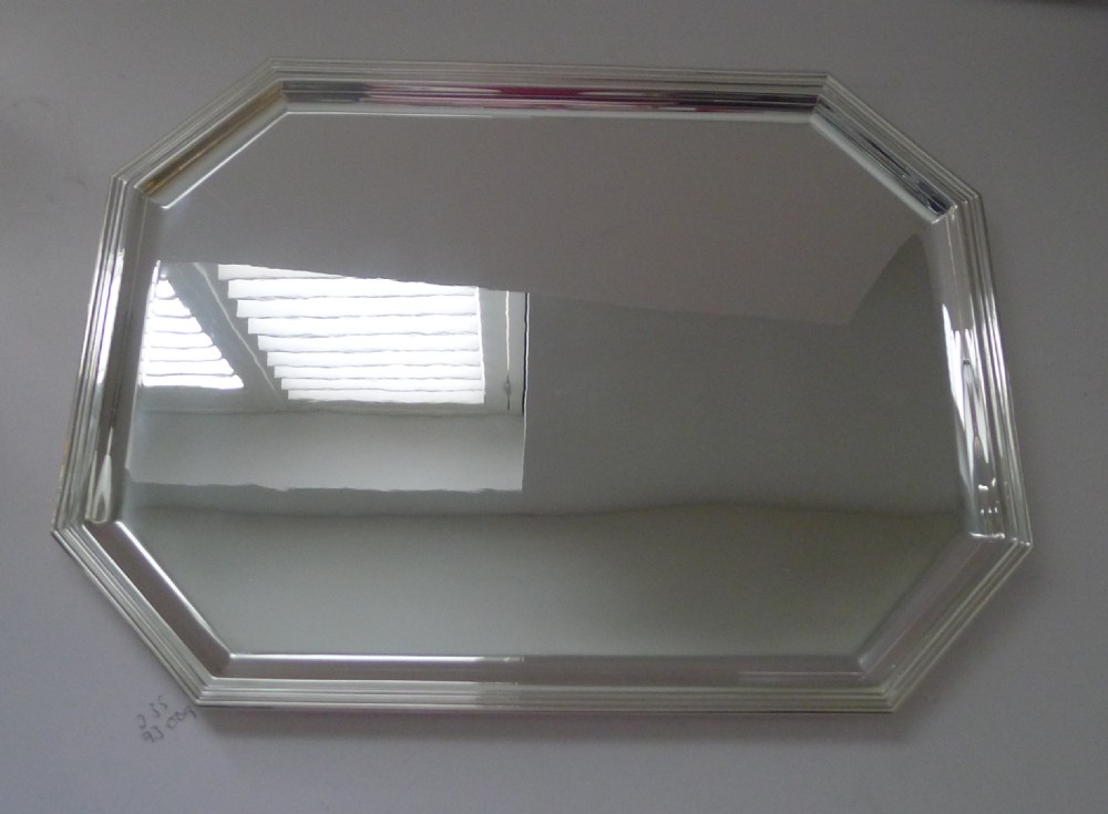 Vintage Italian Solid (800) Silver Tray by Greggio, Padova c.1960