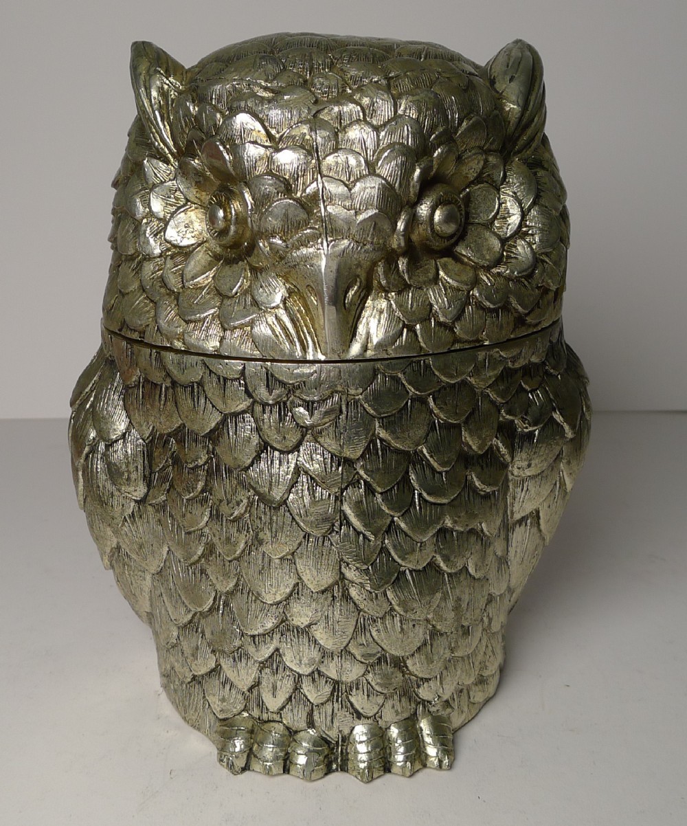 Mauro Manetti, Florence, Italy - Owl Ice Bucket c.1960