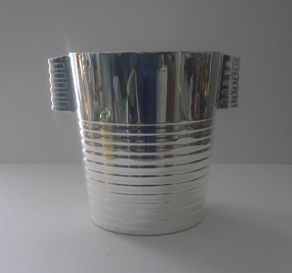 Luc Lanel for Christofle Wine / Champagne Cooler - Ondulations c.1932
