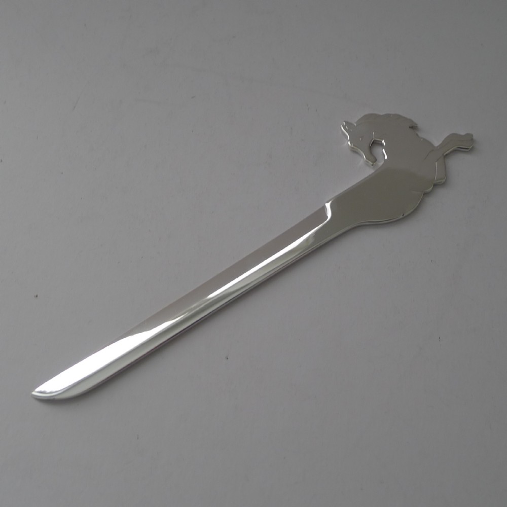 Hermes, Paris - Silvered Bronze Letter Opener - Equestrian c.1960