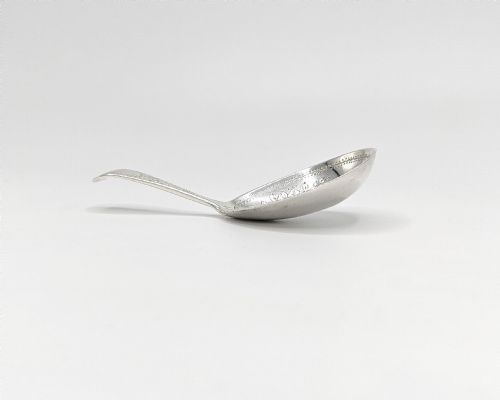 VICTORIAN SILVER CADDY SPOON BY JOHN ALDWINCKLE AND THOMAS SLATER LONDON 1888 - ADDITIONAL PHOTO 2