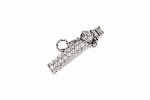 SILVER CHATELAINE NEEDLE CASE BY LEVY SALAMAN CHESTER 1889 - ADDITIONAL PHOTO 4