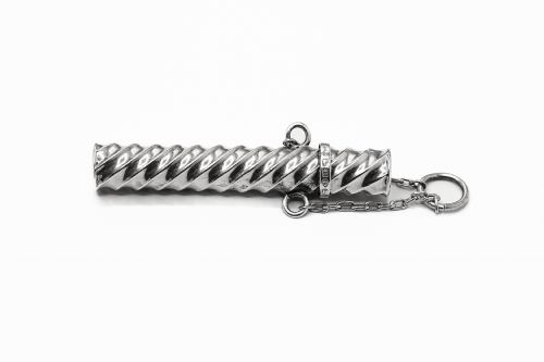 SILVER CHATELAINE NEEDLE CASE BY LEVY SALAMAN CHESTER 1889 - ADDITIONAL PHOTO 6
