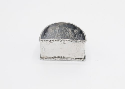 A BEAUTIFUL SILVER NAPKIN RING BY AMY ALICE SANDHEIM LONDON 1933 - ADDITIONAL PHOTO 4