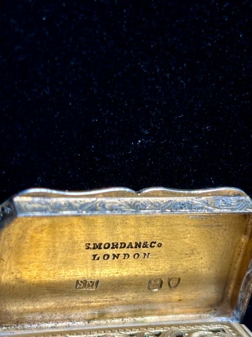 VICTORIAN SAMPSON MORDAN SILVER GILT RUBY GLASS SCENT BOTTLE VINAIGRETTE 1878 - ADDITIONAL PHOTO 18