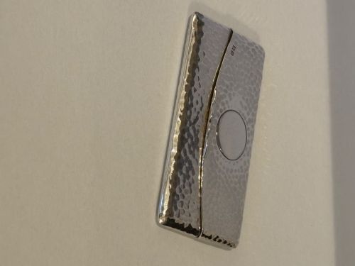 STUNNING SILVER GILT EDWARDIAN CARD CASE SAMPSON MORDAN LONDON 1907 PLANISHED - ADDITIONAL PHOTO 9