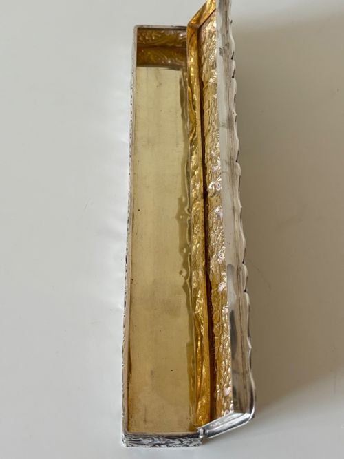 EDWARDIAN SILVER HAT PIN TRINKET BOX CHESTER 1908 NATHAN HAYES FINNIGANS 23CM - ADDITIONAL PHOTO 14