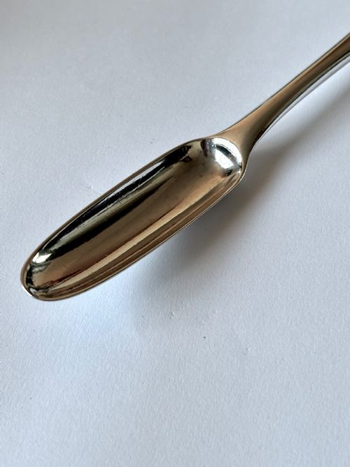 GEORGE III STERLING SILVER DOUBLEENDED MARROW SCOOP ORLANDO JACKSON LONDON 1775 - ADDITIONAL PHOTO 1