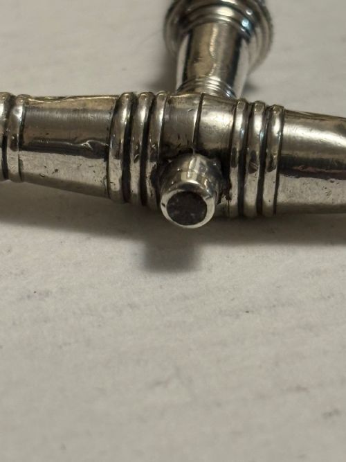 ANTIQUE GEORGIAN SILVER CASED CORKSCREW WITH TWIST COVER C1800 - ADDITIONAL PHOTO 2