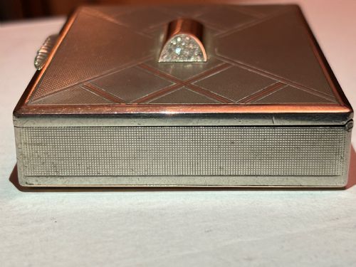 VAN CLEEF ARPELS ART DECO DIAMOND ROSE GOLD BOX C1930 - ADDITIONAL PHOTO 3