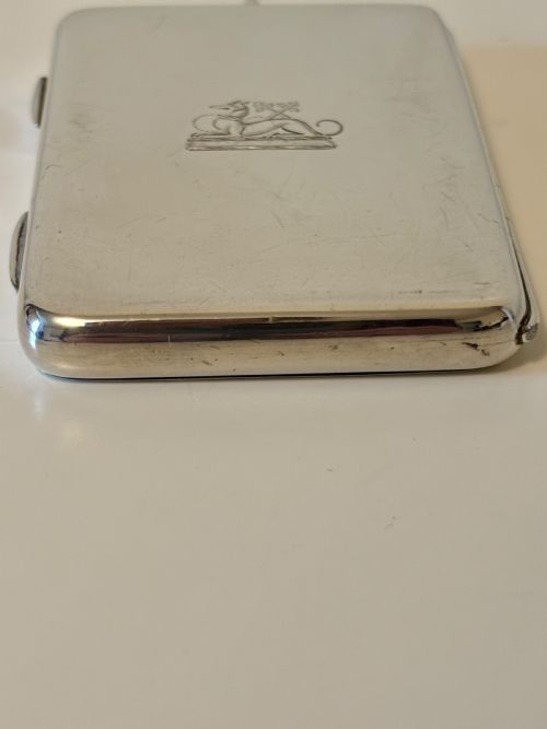 EDWARDIAN STERLING SILVER BUTT MARKER CASE LONDON 1904 WE HURCOMB - ADDITIONAL PHOTO 9