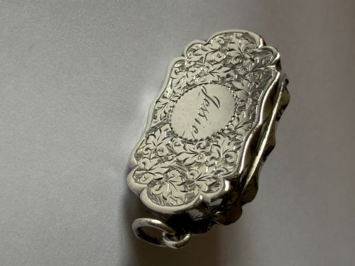 ANTIQUE SILVER GILT VICTORIAN VINAIGRETTE BIRMINGHAM 1892 COLEN HEWER CHESHIRE - ADDITIONAL PHOTO 19