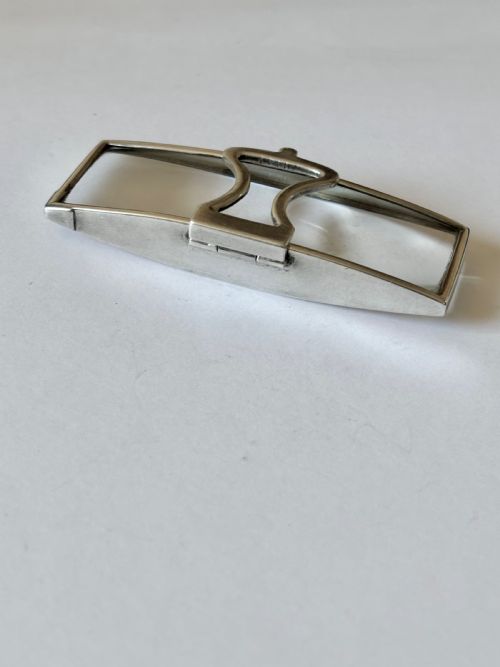 ANTIQUE SILVER FOLDING HANDHELD MAGNIFYING GLASS LONDON 1916 THOMAS J WATSON WWI - ADDITIONAL PHOTO 10