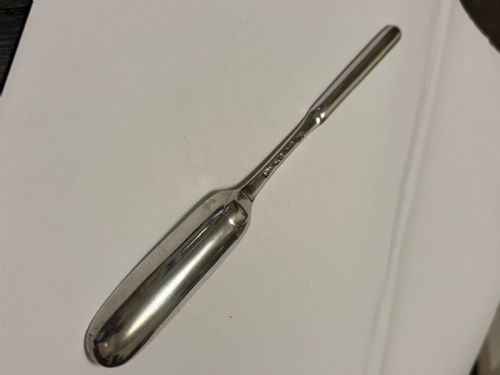 GEORGE III STERLING SILVER MARROW SCOOP THOMAS TOOKEY LONDON 1778 - ADDITIONAL PHOTO 1