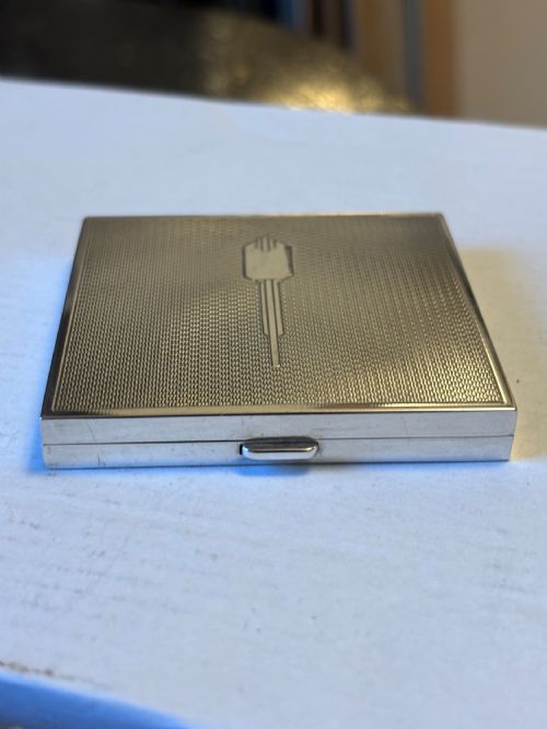 ART DECO STERLING SILVER LADIES COMPACT DEAKIN FRANCIS LTD 1924 - ADDITIONAL PHOTO 1