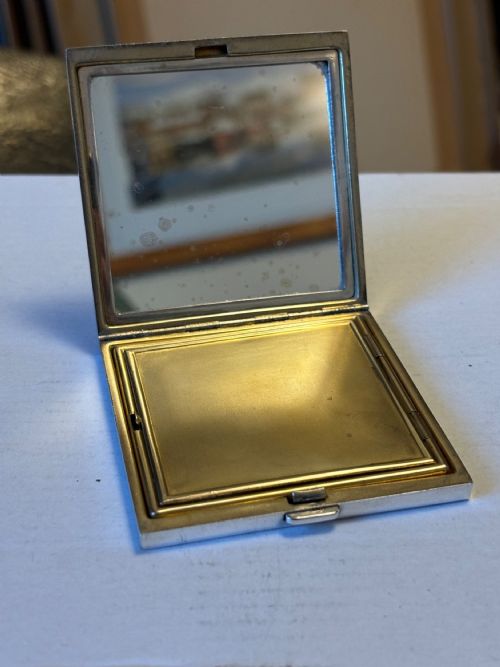 ART DECO STERLING SILVER LADIES COMPACT DEAKIN FRANCIS LTD 1924 - ADDITIONAL PHOTO 6