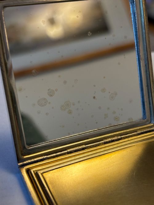 ART DECO STERLING SILVER LADIES COMPACT DEAKIN FRANCIS LTD 1924 - ADDITIONAL PHOTO 8