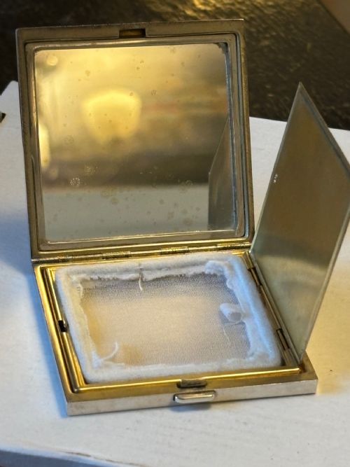 ART DECO STERLING SILVER LADIES COMPACT DEAKIN FRANCIS LTD 1924 - ADDITIONAL PHOTO 12