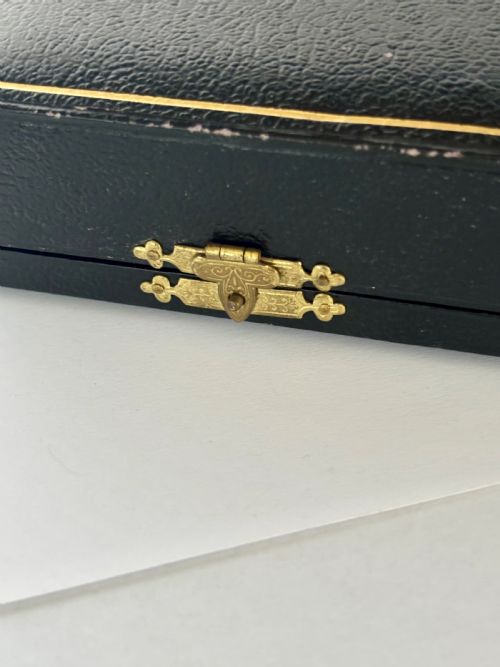 SET OF 4 SILVER GEORGE V MENU HOLDERS GEORGE UNITE 1921 ORIGINAL CASE - ADDITIONAL PHOTO 6