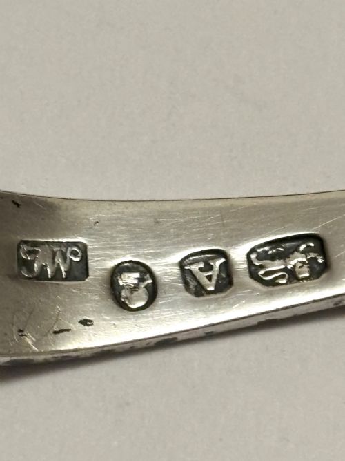 GEORGE III SILVER CADDY SPOON THOMAS WALLIS II LONDON 1796 - ADDITIONAL PHOTO 1