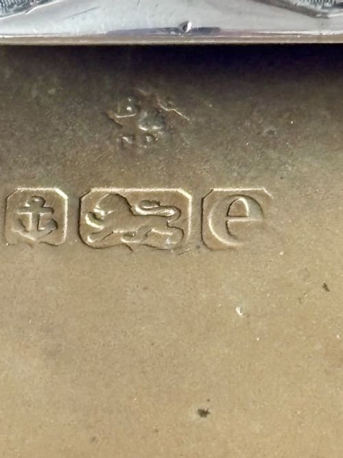 EDWARDIAN SILVER GILT CIGARETTE CASE WITH LION CREST BOARDMAN GLOSSOP CO 1904 - ADDITIONAL PHOTO 10