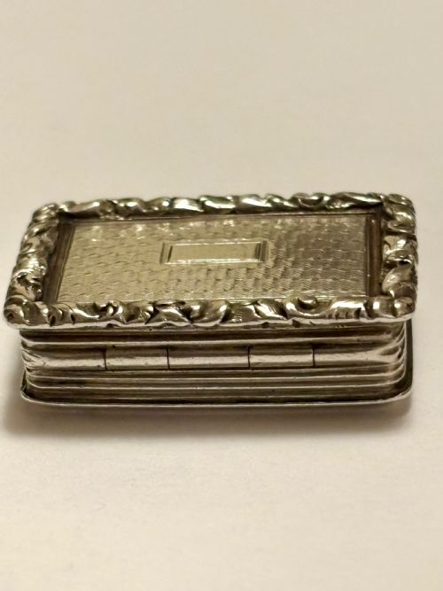 WILLIAM IV VINAIGRETTE NATHANIEL MILLS BIRMINGHAM 1832 - ADDITIONAL PHOTO 8