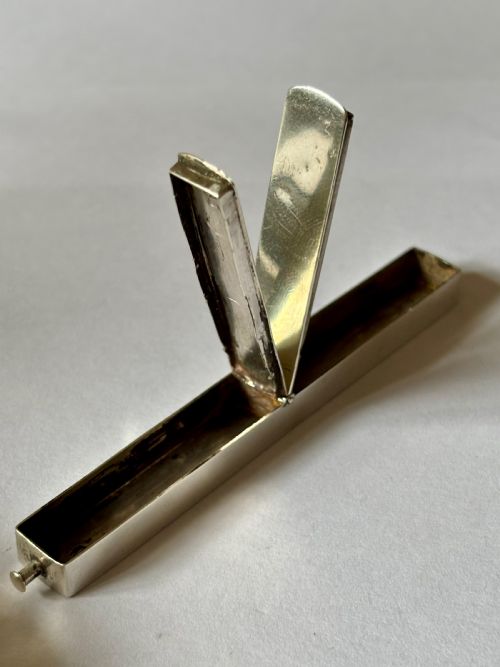george iii sterling silver toothpick tooth powder case box john thornton 1799 - CATEGORY: ANTIQUE SILVER - DATED GEORGIAN