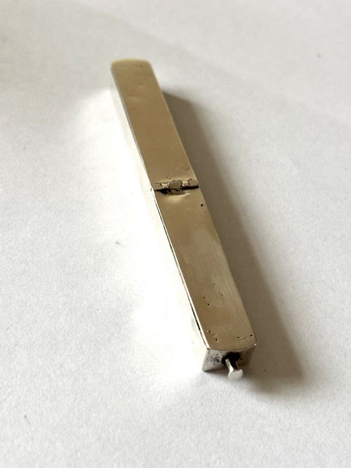 GEORGE III STERLING SILVER TOOTHPICK TOOTH POWDER CASE BOX JOHN THORNTON 1799 - ADDITIONAL PHOTO 2
