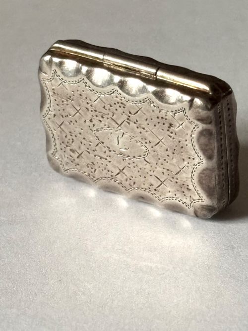 GEORGE III SILVER GILT VINAIGRETTE BIRMINGHAM 1817 T SIMPSON SON - ADDITIONAL PHOTO 1