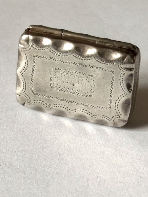 GEORGE III SILVER GILT VINAIGRETTE BIRMINGHAM 1817 T SIMPSON SON - ADDITIONAL PHOTO 6