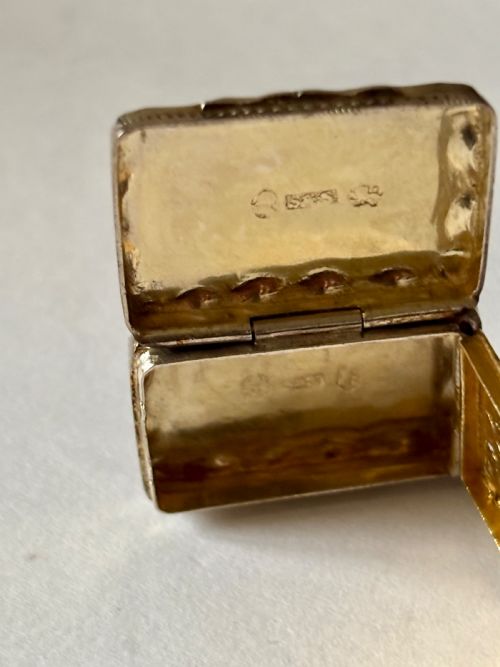 GEORGE III SILVER GILT VINAIGRETTE BIRMINGHAM 1817 T SIMPSON SON - ADDITIONAL PHOTO 11
