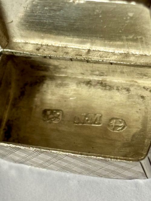 ANTIQUE SILVER VICTORIAN DOUBLE COMPARTMENT SNUFF VESTA NATHANIEL MILLS 1848 - ADDITIONAL PHOTO 6