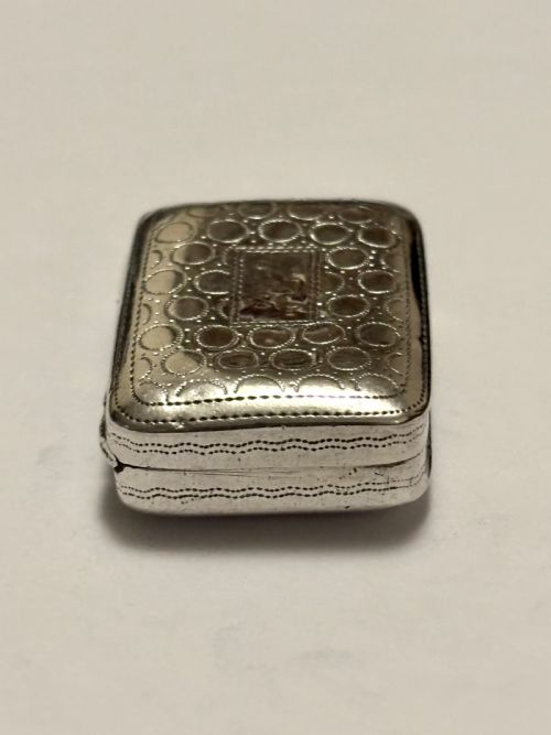 GEORGE III SILVER GILT VINAIGRETTE BIRMINGHAM 1814 JOHN SHAW BUBBLE DESIGN - ADDITIONAL PHOTO 7
